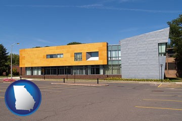 Hartford Art School in West Hartford, Connecticut - with Georgia icon