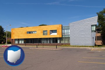 Hartford Art School in West Hartford, Connecticut - with Ohio icon